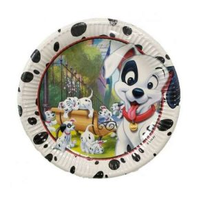   Disney 101 Dalmatians, Kiskutya Papírtányér 8 db-os 23 cm *