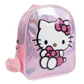 Hello Kitty hologrammos hátizsák, táska 23 cm