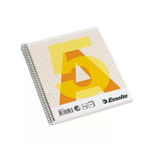Spirálfüzet, A5, kockás, 70 lap, ESSELTE