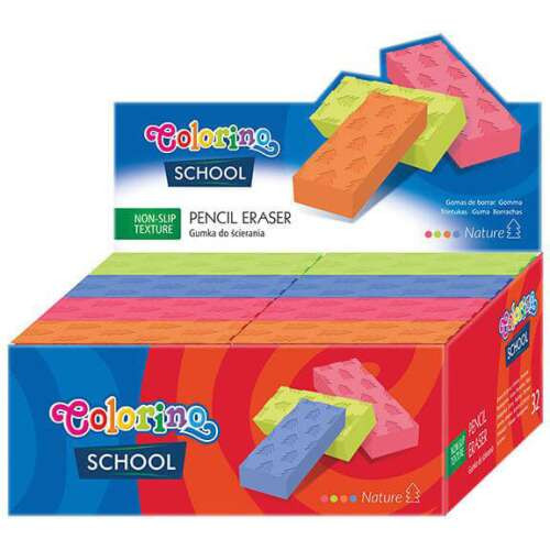 Radír, mintás, Colorino School, 1 db