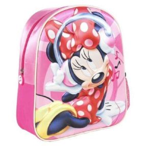   Disney Minnie 3 D hátizsák, táska 26 x 31 x 10 cm Zene, zene, zene...