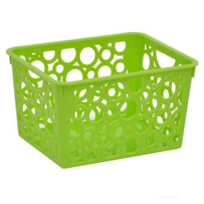   Asztali tároló kosár, műanyag, 11,6x14,5x8,4 cm, téglalap