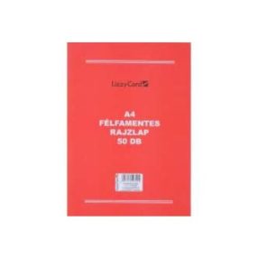 Félfamentes rajzlaptömb 50 lapos - A4