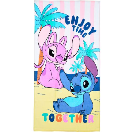 Disney Lilo és Stitch, A csillagkutya Together fürdőlepedő, strand törölköző 70x140cm