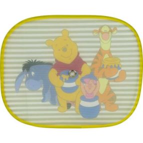   Azet autós napellenző 2 db-os / Micimackó Csoportkép, csíkos