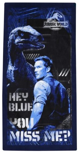 Jurassic World Hey Blue fürdőlepedő, strand törölköző 70x140cm