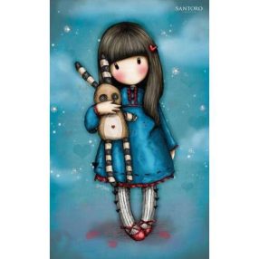   Santoro Gorjuss, üdvözlőlap, képeslap B6 19x12cm, Hush Little Bunny