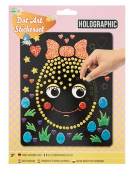 Húsvéti mozaikkép készítő szett, 22x18cm, tojás minta