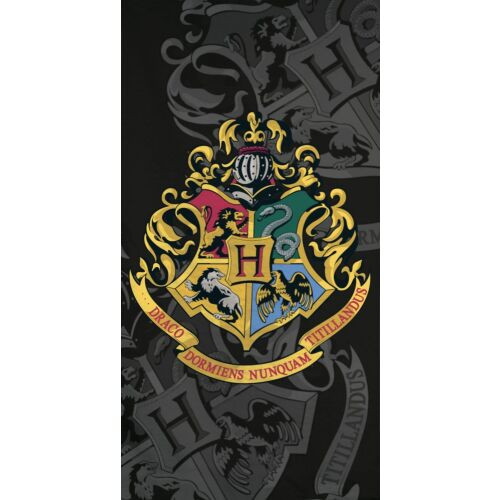 Harry Potter Black fürdőlepedő, strand törölköző 70x140cm