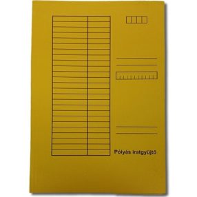   Iratgyűjtő, pólyás dosszié A4, 230g. karton, Bluering®, sárga, 1 db