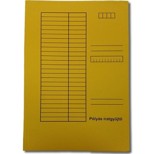 Iratgyűjtő, pólyás dosszié A4, 230g. karton, Bluering®, sárga, 1 db