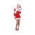 Mikulás lány felnőtt jelmez - L méret