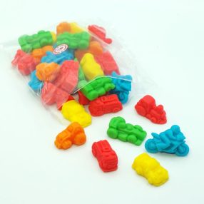 Apró autók, apró díszítő marcipán elem, 1 db 