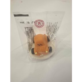 Narancssárga autó kis kézműves marcipán figura, 25g