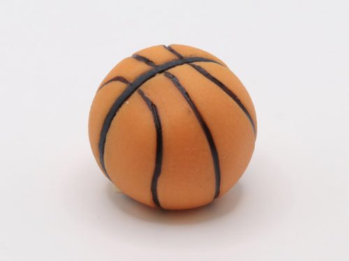 Kosárlabda közepes kézműves marcipán figura, 35g