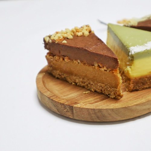 Sós-mogyorós karamell torta, 1 szelet