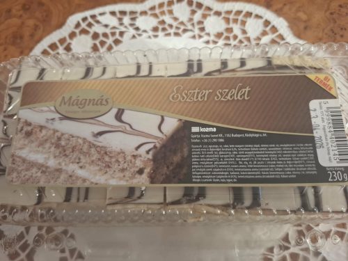 Mágnás Eszter szelet dobozos sütemény