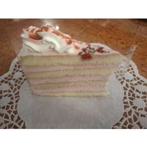 Tejszínes eper torta, 1 szelet