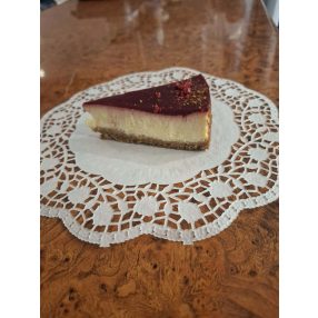 Málnás sajttorta, 1 szelet