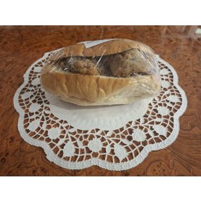 Rántott csirkemájas buci, 1 db