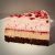 Málnás tejcsoki mousse torta, 1 szelet