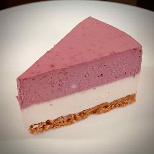 Vegán sajttorta (áfonyás), 1 szelet