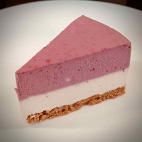 Vegán sajttorta (szedres), 1 szelet