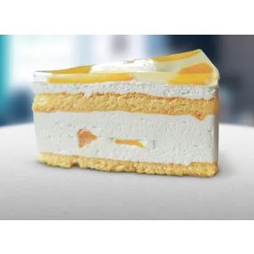 Barackos túró torta, 1 szelet