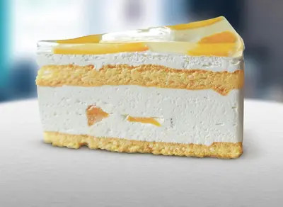 Barackos túró torta, 1 szelet