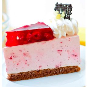 Joghurtos málna torta, 1 szelet