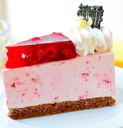 Joghurtos málna torta, 1 szelet