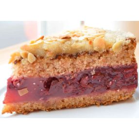 Paleo meggyes marcipán torta, 1 szelet