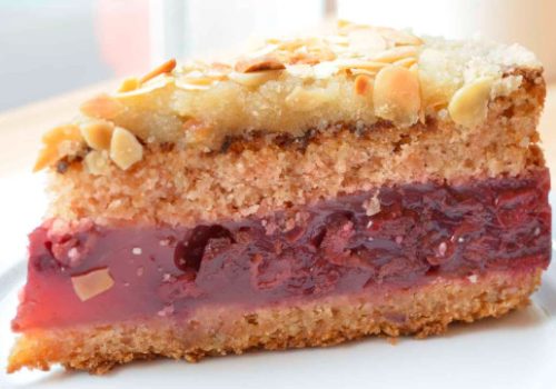 Paleo meggyes marcipán torta, 1 szelet