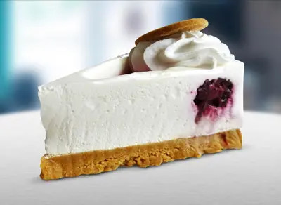 Szedres sajttorta, 1 szelet