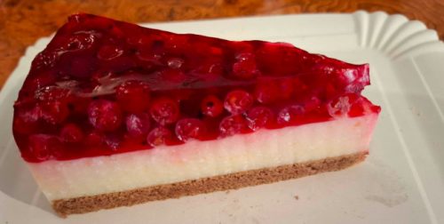 Paleo ribizlis túrótorta, 1 szelet
