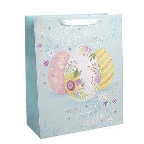 Dísztasak húsvéti matt 26x32 cm húsvéti tojások