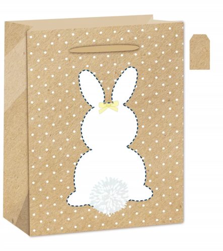 Dísztasak matt 26x32 cm nyuszi sziluett	