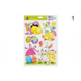   Ablakmatrica, húsvéti, A/4, nyuszik, csibék, tojások, többféle változat