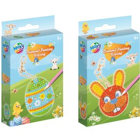   Gyémántfestés szett, húsvéti kulcstartó, tojás vagy nyuszi, 1 db