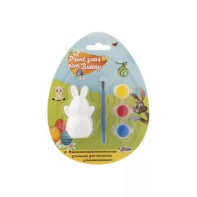   Húsvéti kreatív szett, színezhető, dekorálható nyuszi festékkel, 1 db