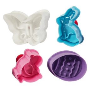 Húsvéti süteménykiszúró szett, műanyag, 4 db/csomag