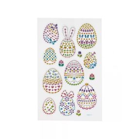 Gyémánt matrica, húsvéti tojások, 10x16cm