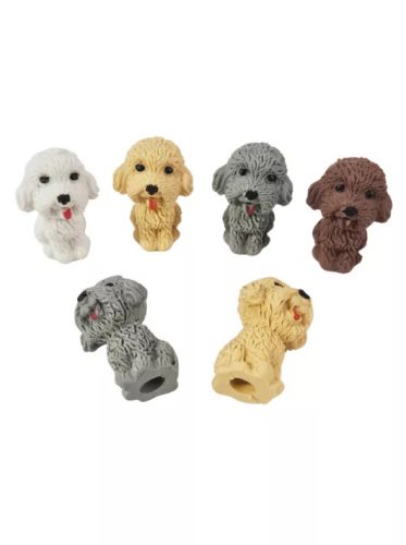 Radír ceruza végére, kutyás, kb. 2,5x3,5cm, ER-6396, 1 db