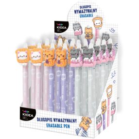 Radírozható golyóstoll, állatos, cicás, Kidea, 1 db