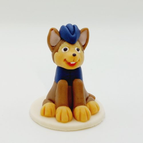 Rendőr kutya  nagy kézműves marcipán figura, 55g