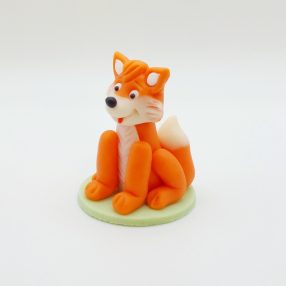 Róka  nagy kézműves marcipán figura, 55g