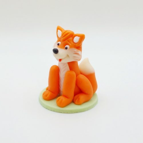 Róka  nagy kézműves marcipán figura, 55g
