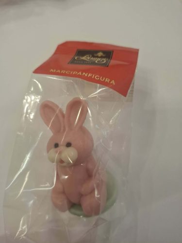 Szamos marcipánfigura, rózsaszín nyuszi 34 g