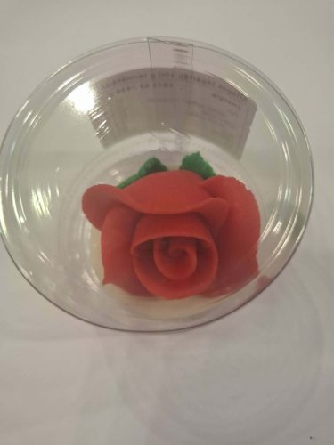 Talpas marcipán rózsa, piros 30 g