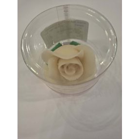 Talpas marcipán rózsa, fehér 30 g